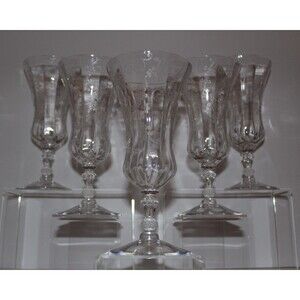 (5) Cambridge Glass "Elaine" 7 1/2" Stems